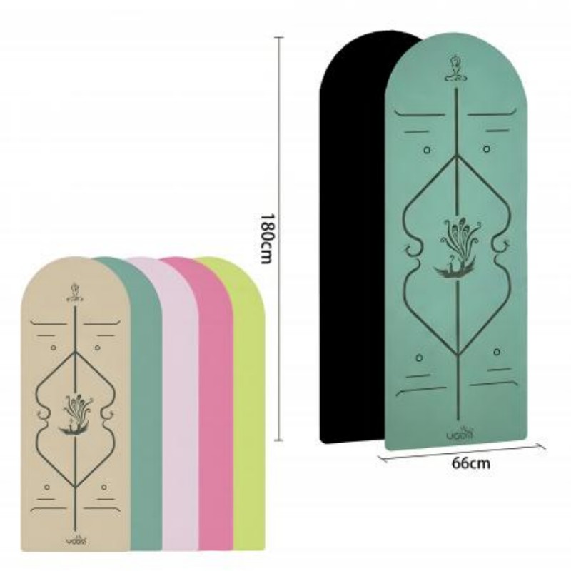Non Slip Half Round PU Rubber Yoga Mat