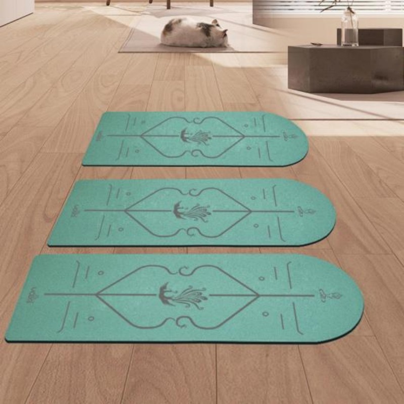 Non Slip Half Round PU Rubber Yoga Mat