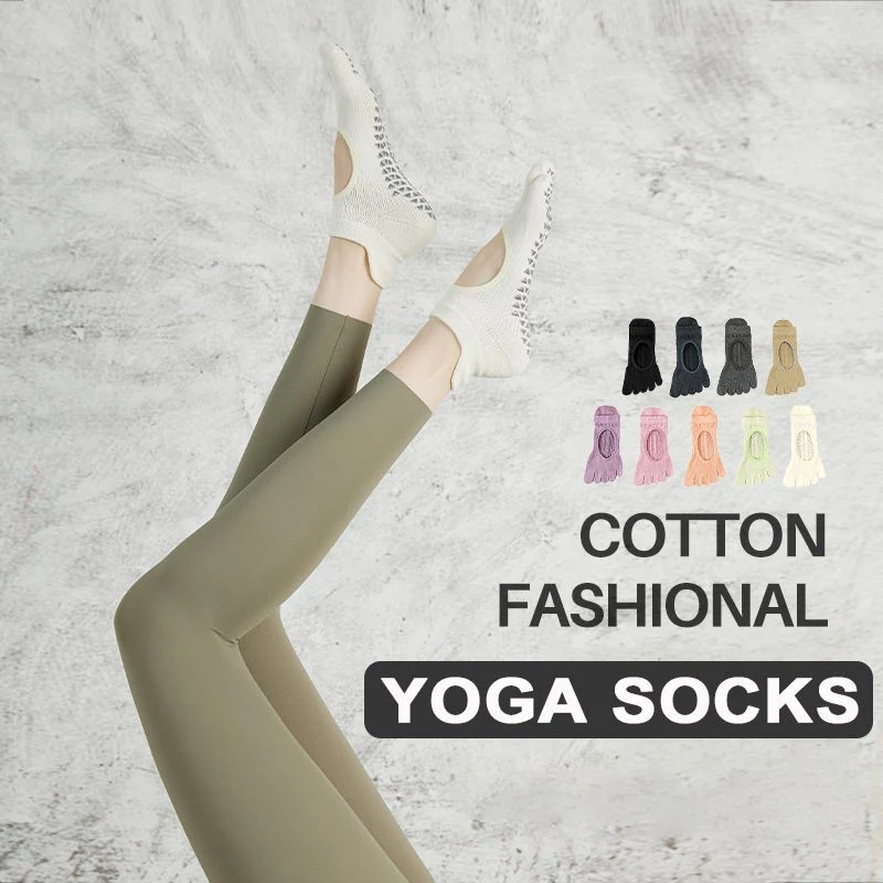 Five Toe Anti Slip Grip Exercise Yoga Socks for Pilates and Fitness