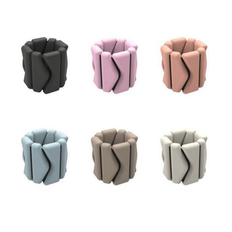 Adjustable K Shape Silicone Wrist Weight Iron Block Wearable Ankle Weights
