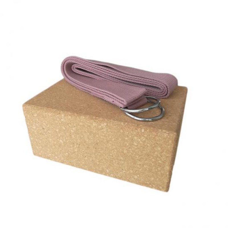 Natural High Density Cork Yoga Block 3x6x9 Inch Support Brick