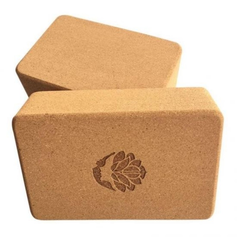 Natural High Density Cork Yoga Block 3x6x9 Inch Support Brick