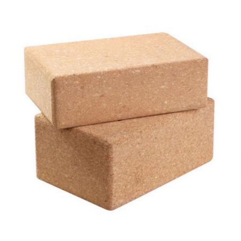 Natural High Density Cork Yoga Block 3x6x9 Inch Support Brick