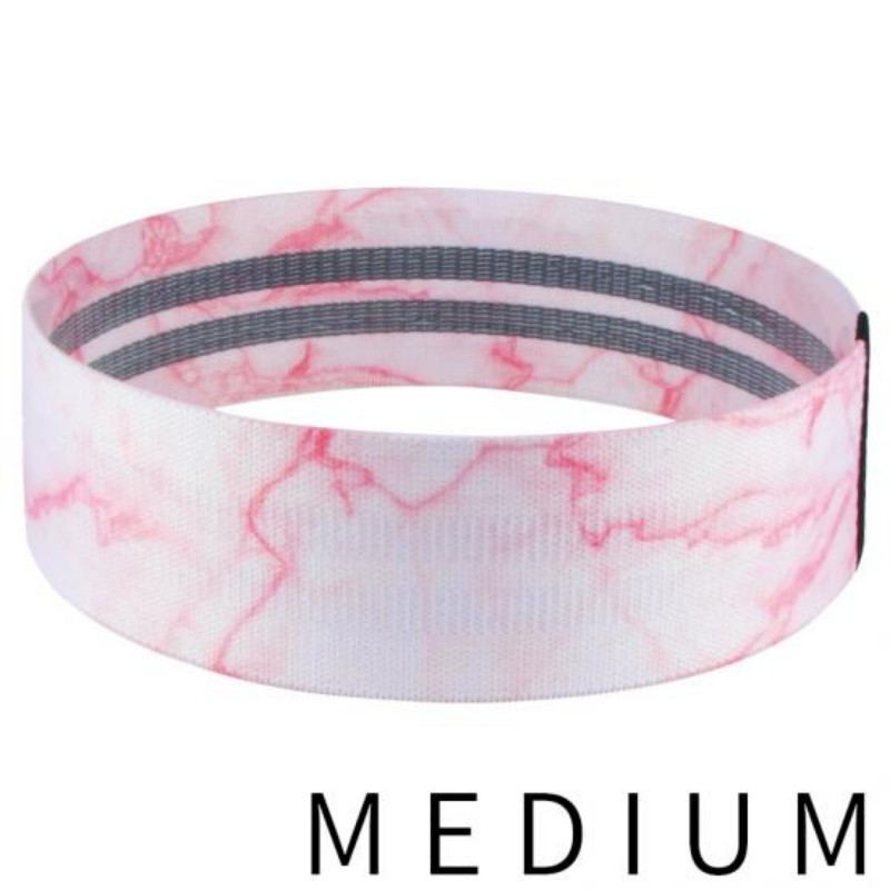 Non Slip Printed Booty Hip Fabric Resistance Bands for Legs and Butt Workout
