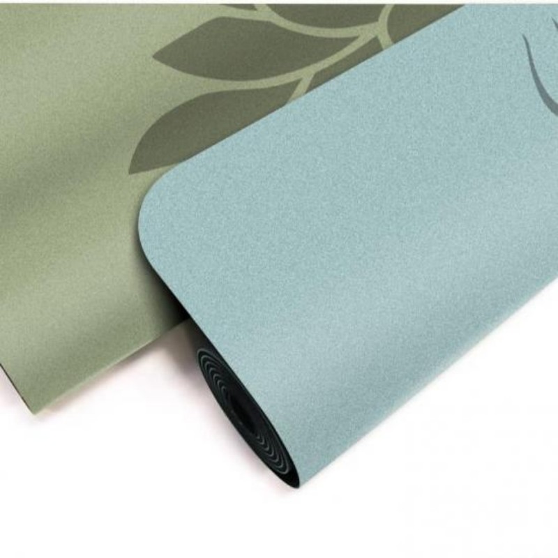 Anti Slip Coconut Fiber Scrub PU Rubber Yoga Mat Eco Friendly Exercise Mat