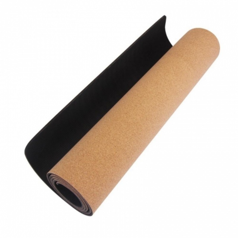 Anti Tear Antibacterial Natural Rubber Cork Yoga Mat Durable Fitness Mat