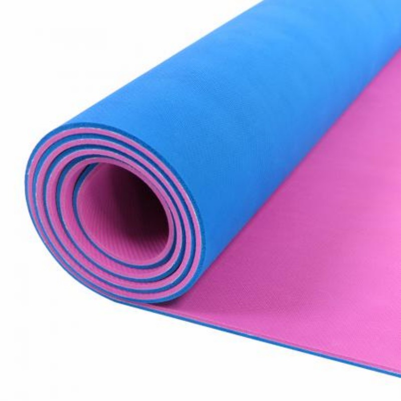 Hot Sale Double Sided Colorful 100% Natural Rubber Yoga Mat