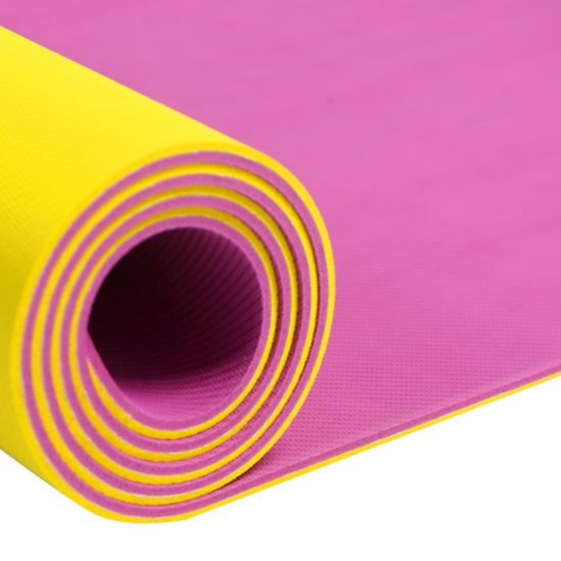 Hot Sale Double Sided Colorful 100% Natural Rubber Yoga Mat