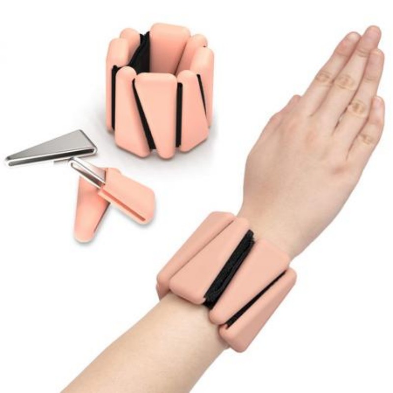 Adjustable Triangle Velcro Silicone Wrist Ankle Weights for Pilates