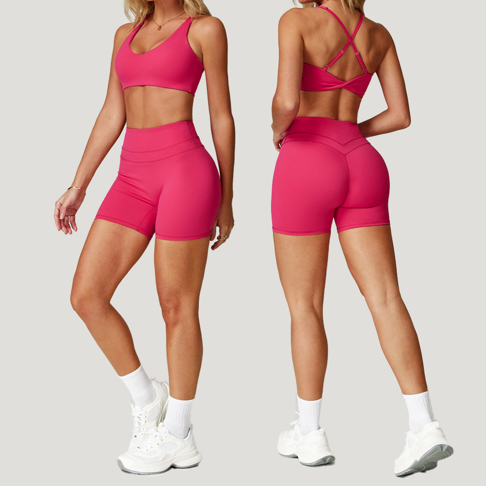 High Waist Yoga Sets for Women with Sculpting Leggings, Stretch Workout Activewear Set