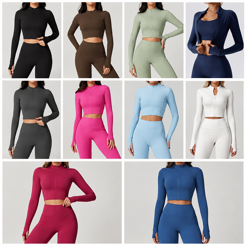 Workout Clothing Vendors, Long Sleeve Yoga Crop Top Bulk, Sports Bra Manufacturer