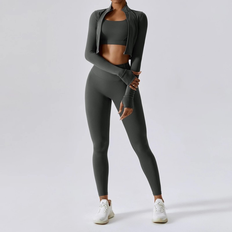 Workout Clothing Vendors, Long Sleeve Yoga Crop Top Bulk, Sports Bra Manufacturer
