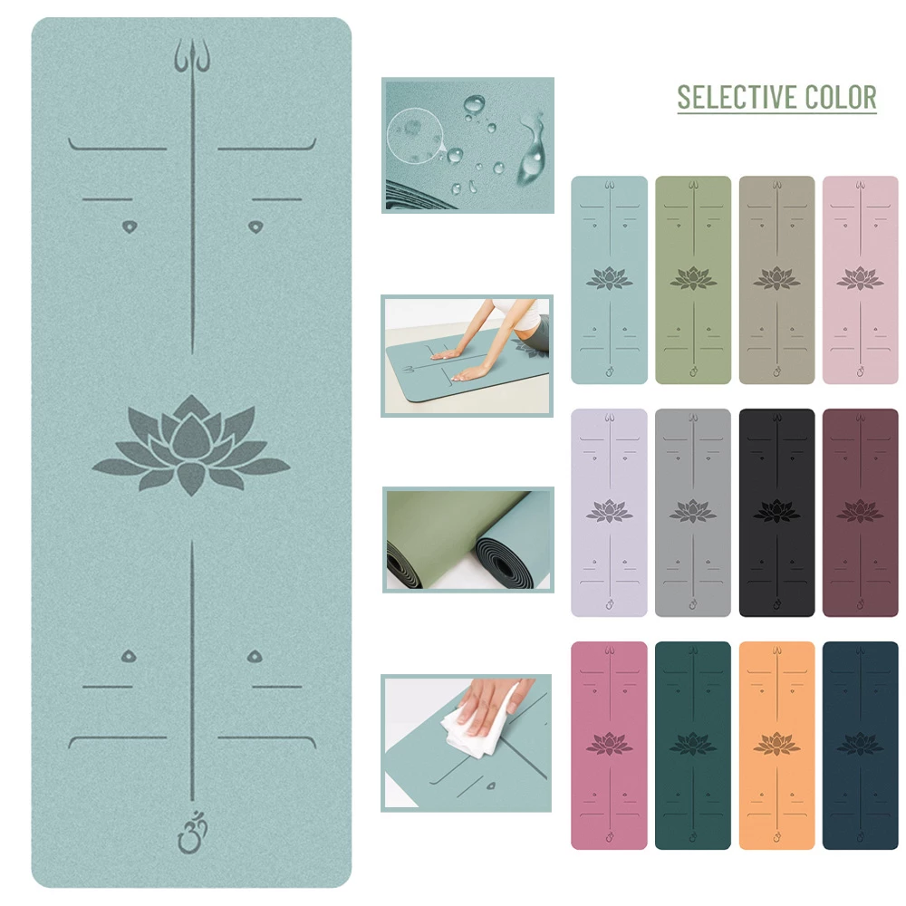 Anti Slip Coconut Fiber Scrub PU Rubber Yoga Mat Eco Friendly Exercise Mat