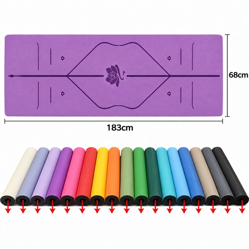 PU Natural Rubber Yoga Mats Wholesale, Custom PU Yoga Mats, Yoga Mat Bulk Supplier