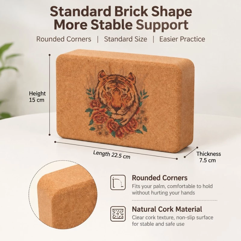 Private Label Yoga Block Manufacturer, Bulk Yoga Block Supplier, Cork Yoga Brick Wholesale